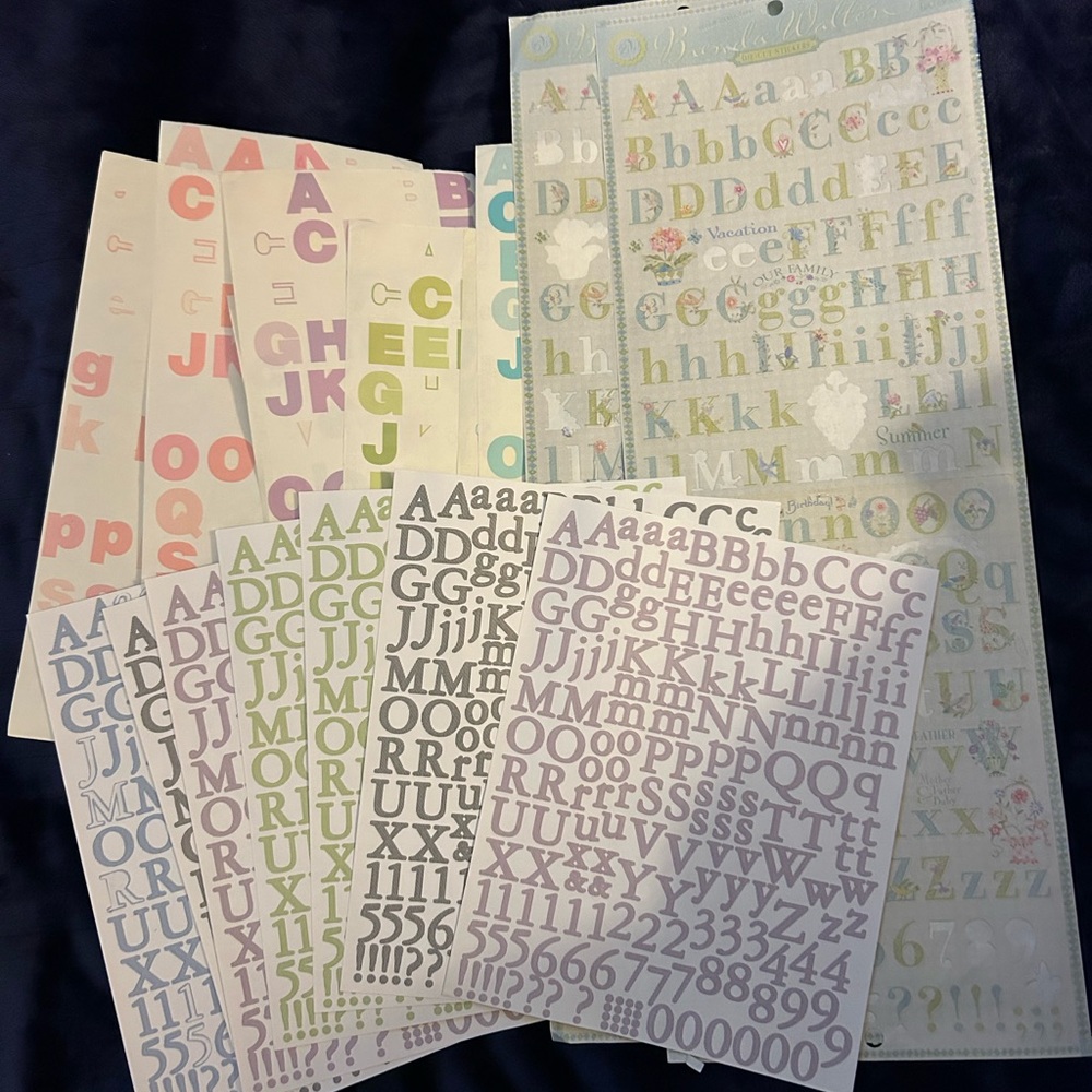 Alphabet Sticker Set - Multicolor